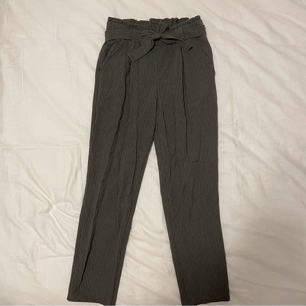 Gray Pinstripe Trousers